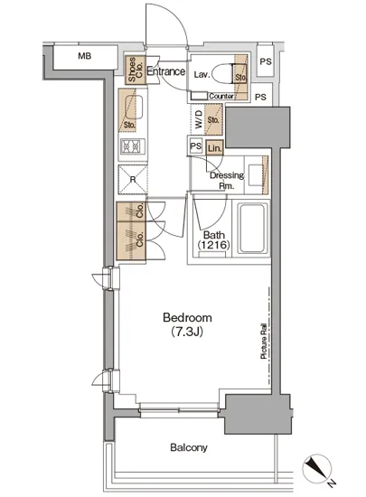 ザ・パークハビオ月島フロント 807