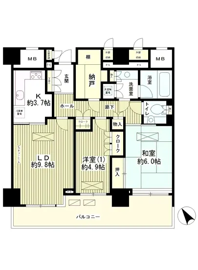 西新宿パークサイドタワー 606