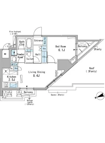 パークアクシス駒込 601