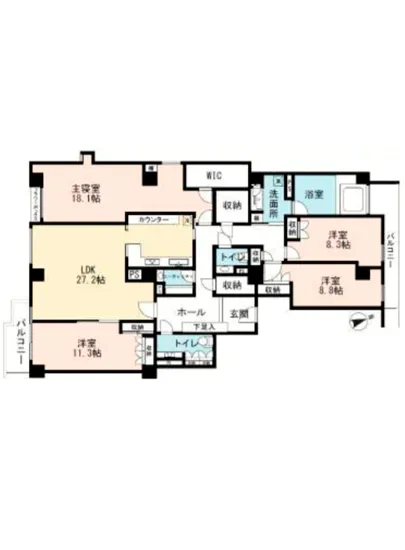 ロワ・ヴェール市ヶ谷左内坂 3F