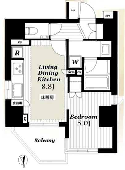 オープンレジデンシア上野松が谷 7F