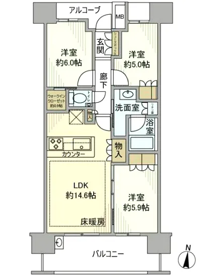 ザ・パークハウス清澄白河現代美術館前 9F
