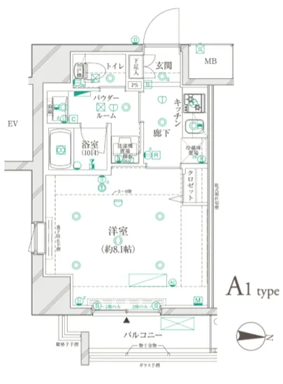 ヴァースクレイシア江戸川橋レーヴ 301