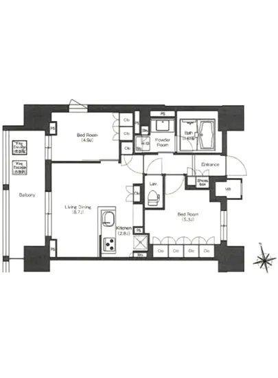 リーブルグラント西新宿 E-1001