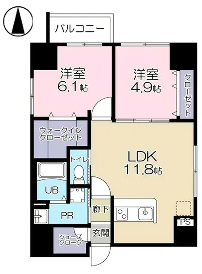 ププレ上野松が谷 801