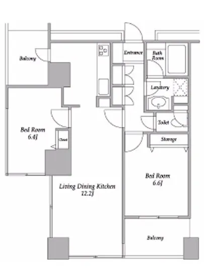 プラザタワー勝どき 1302