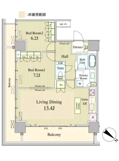 ルミレイス豊洲 1706