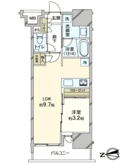 リビオレゾン上野 3F