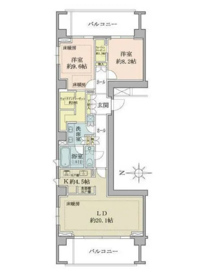 広尾ガーデンフォレスト 桜レジデンス A・B棟 B-8F