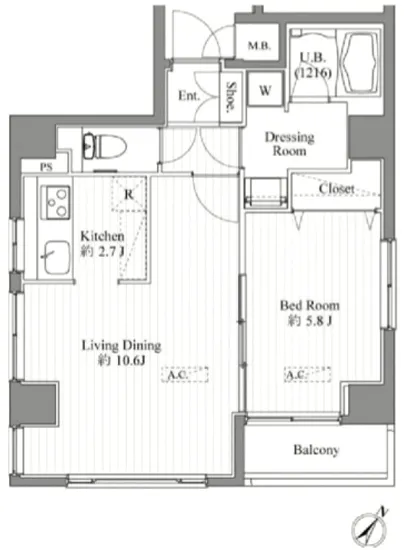 ハーモニーレジデンス月島#002 401