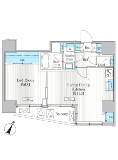 グランハイツ曙橋 1302