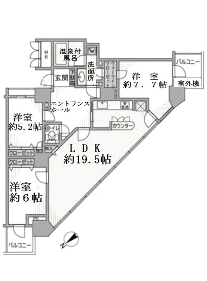 アップルタワー東京キャナルコート 2705