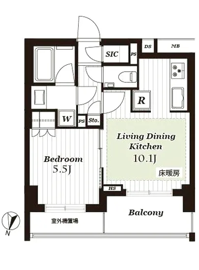 オープンレジデンシア桜新町テラス 2F