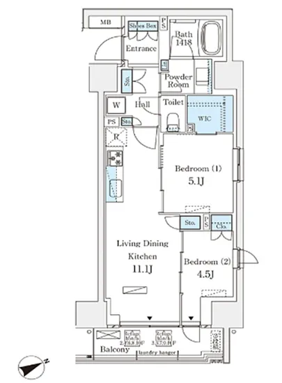 パークナードフィット南青山ガーデン 401