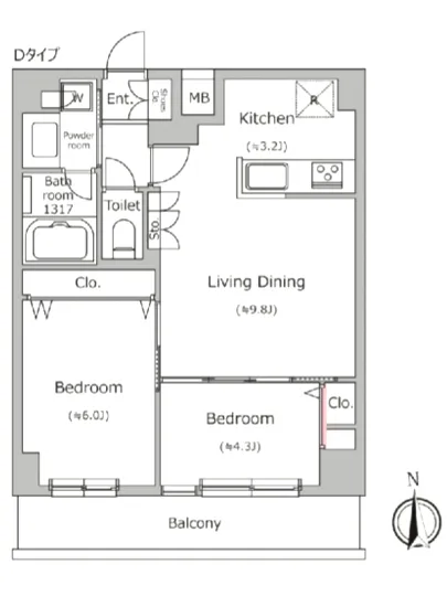 ドゥーエ南千住 308