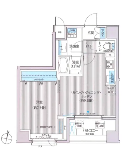 アンソレイエ飯田橋 204
