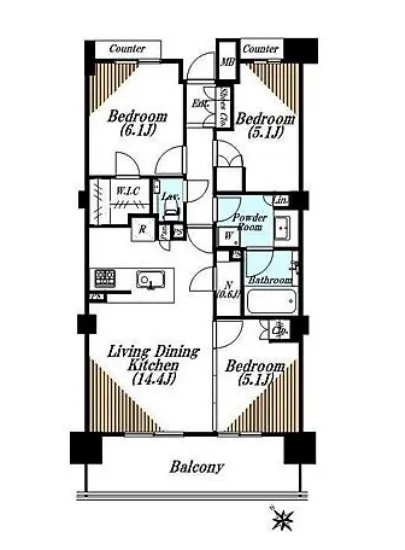 パークホームズ品川ザレジデンス 8F