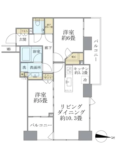 シティタワー上野池之端 9F