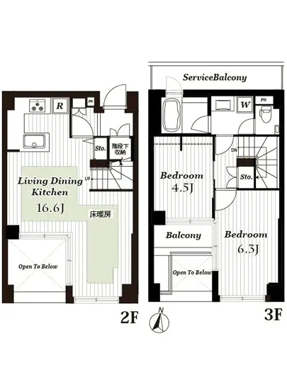 オープンレジデンス御殿山 2F