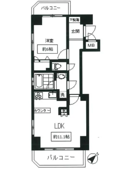 パレステュディオ勝どきリバーサイド 401
