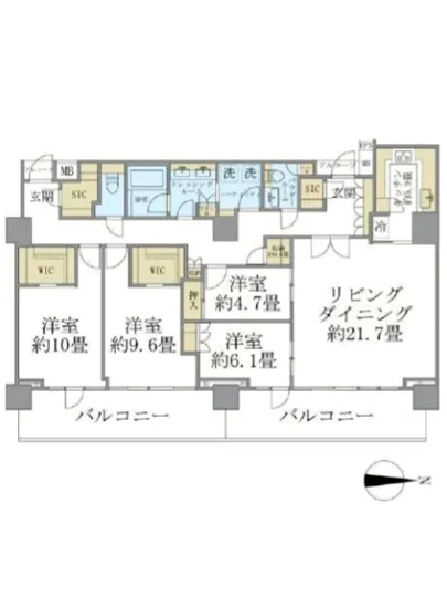 プラウド恵比寿ヒルサイドガーデン 401