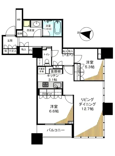 ザ湾岸タワーレックスガーデン 11F