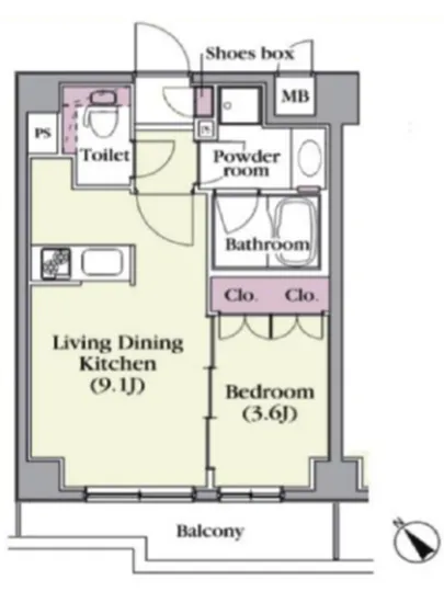 プラチナコート中目黒 3F