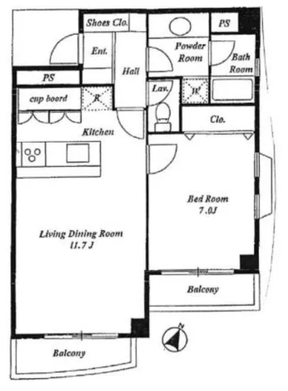 元麻布レジデンシャルフラッツ 1F