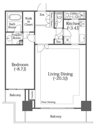 河田町ガーデン C-3502