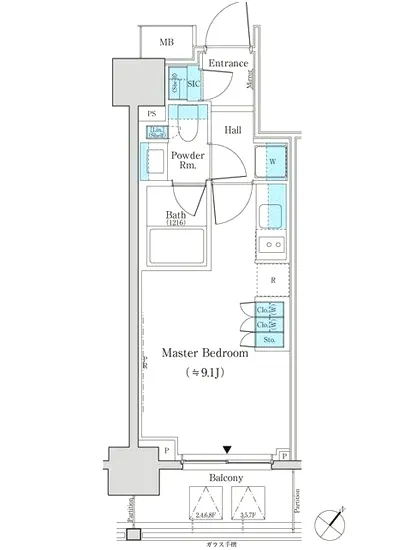 パークリュクス日本橋大伝馬町 602