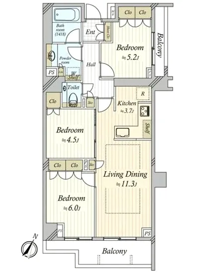グランドメゾン桜新町 4F