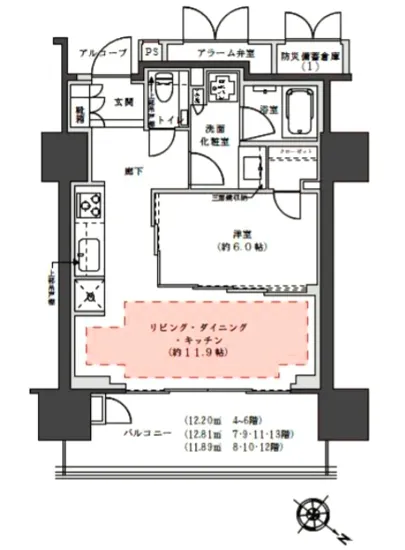 プラウド渋谷本町 1307
