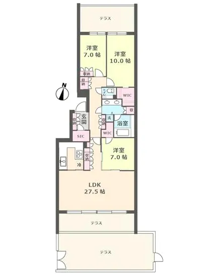グランドヒルズ三軒茶屋ヒルトップガーデン 1F