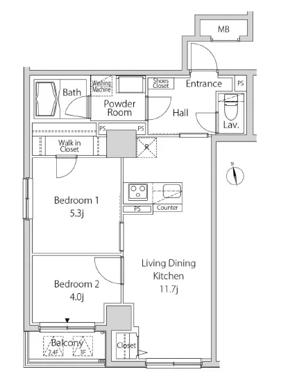 カーサスプレンディッド麻布十番駅前 202