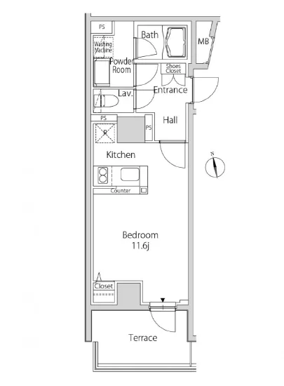 カーサスプレンディッド麻布十番駅前 102