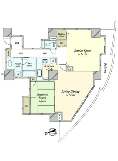 スカイシティ豊洲ベイサイドタワー 9F