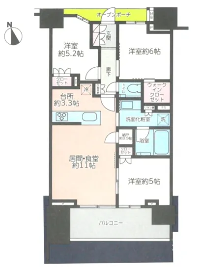 プラウド上野松が谷 204