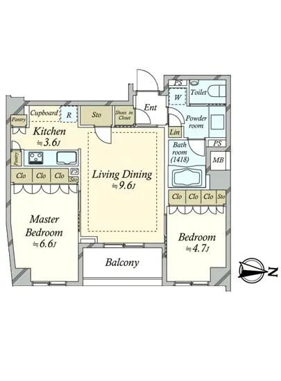 パークリュクス三宿 5F
