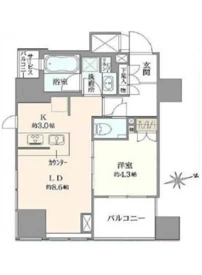 インプレストタワー芝浦エアレジデンス 2F