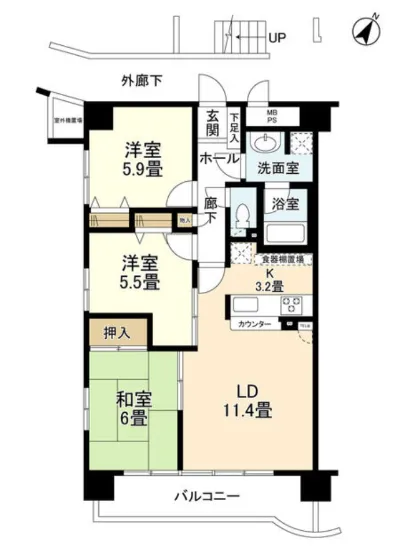 T-フラッツ南麻布 5F