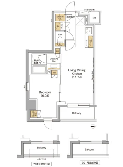 ザ・パークハビオ西大井 501