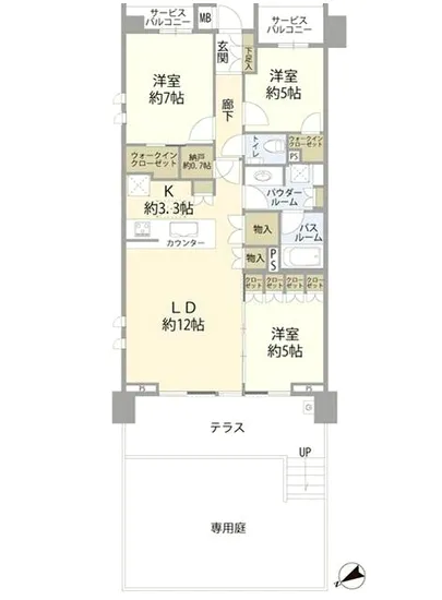 インペリアルガーデン 1F