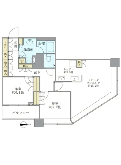 ブリリアタワー東京 1216
