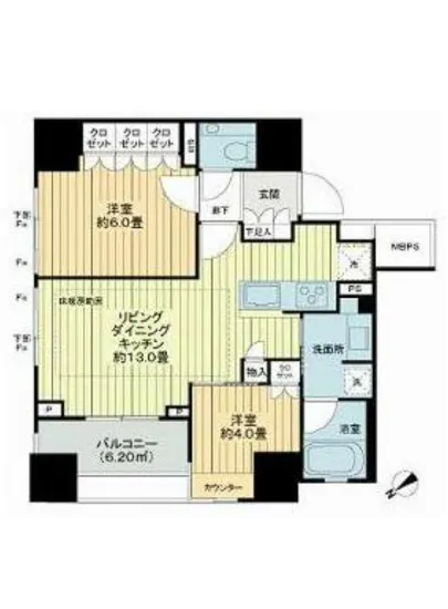 クレヴィア中目黒 4F