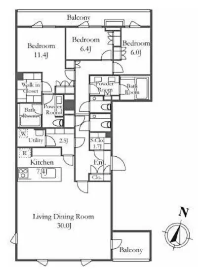 レフィール南麻布 3F