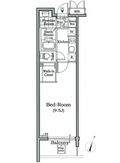 レジディア文京本駒込 808