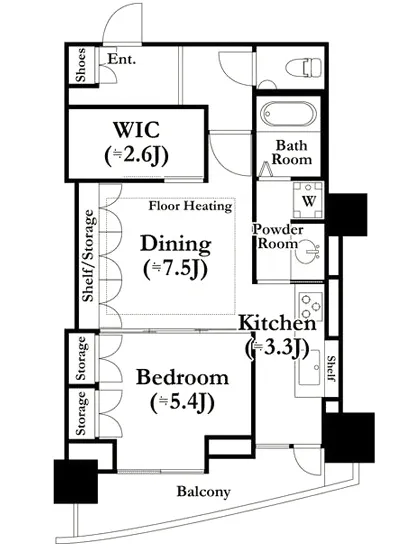 河田町ガーデン 1-3009