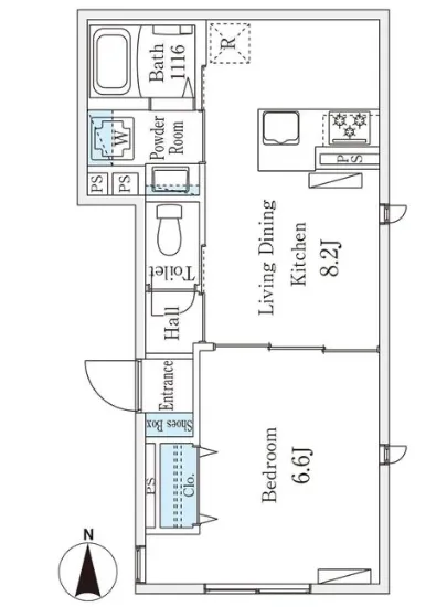 グラスヒルズ高輪 W-201