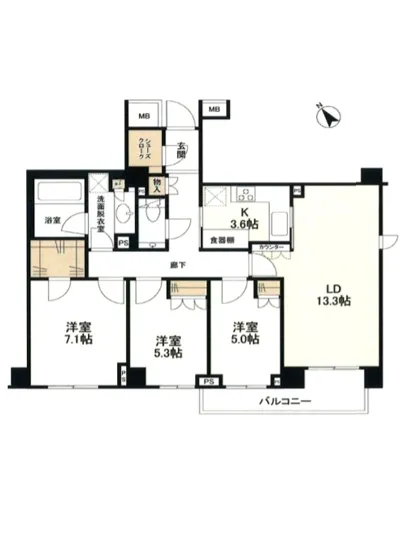 パークハウス学芸大学イーストサイドレジデンス 3F