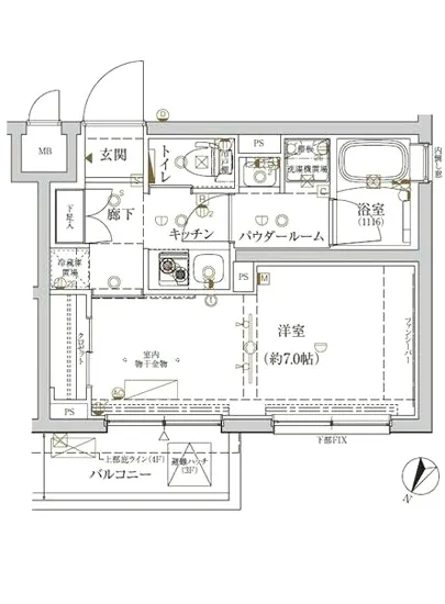 クレイシア新宿ノース 201